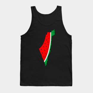 Palestine Map Watermelon Symbol of freedom Tank Top